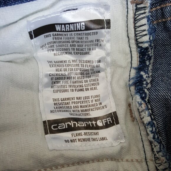 Carhartt FR Jeans Flame Resistant Signature Denim Relaxed Fit W32 L34 FRB100 - Picture 11 of 12